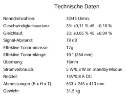 Musical Fidelity - M8xTT Laufwerk incl. 10