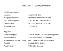 Musical Fidelity - M6xDAC D/A-Wandler