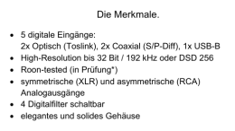 Musical Fidelity - M3xDAC D/A-Wandler