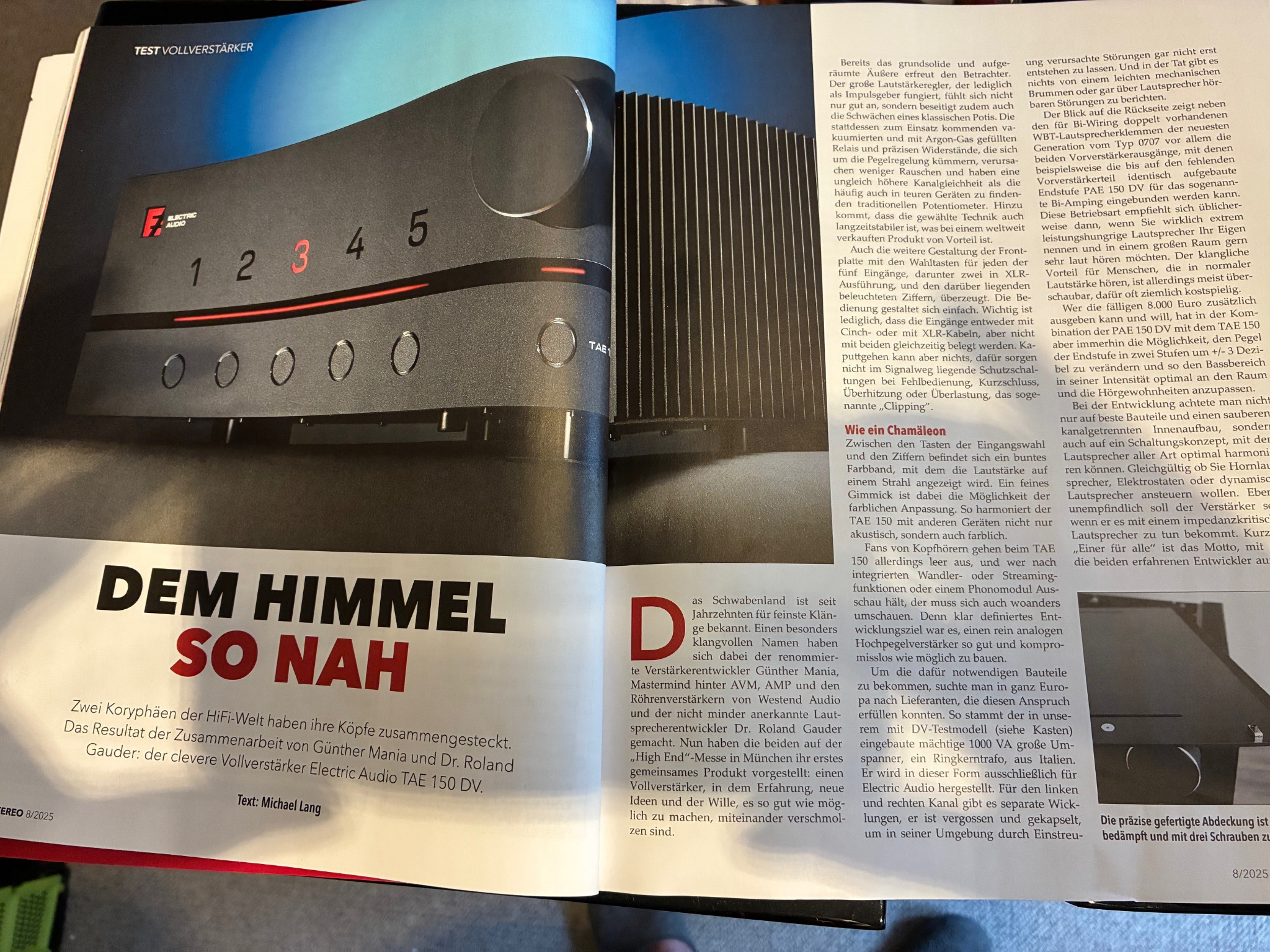 Electric Audio TAE150DV – „Dem Himmel so nah“