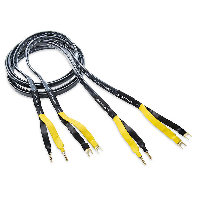 Analysis Plus - Black Mesh Oval 9 Lautsprecherkabel